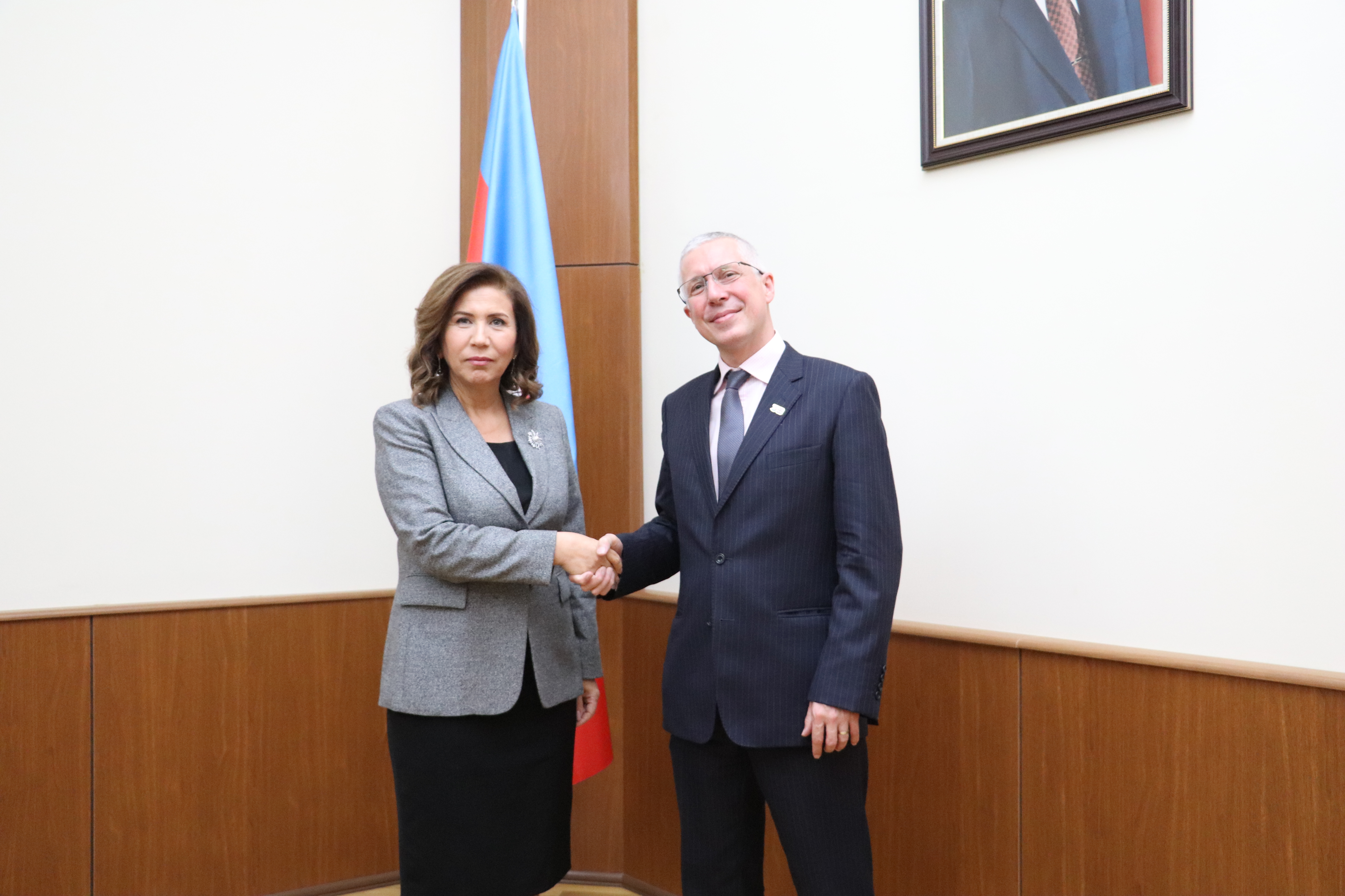Председатель Госкомитета встретилась с новоназначенным послом Великобритании в Азербайджане