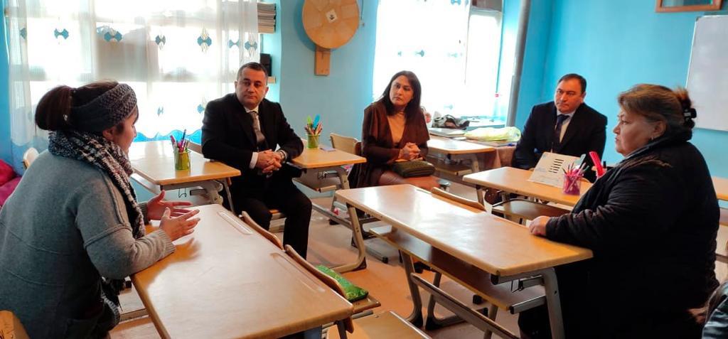 Состоялось встреча в школе села Аранли Имишлинского района