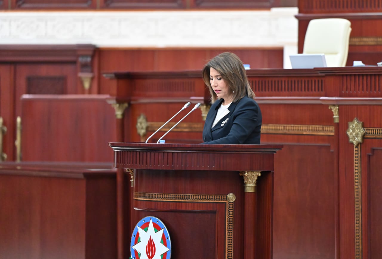 Speech by Bahar Muradova at the plenary session of the Milli Mejlis on ensuring gender equality for 2021