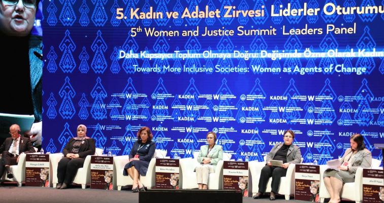 Mrs.Bahar Muradova made a speech at the 5th International Women and Justice Summit in Istanbul