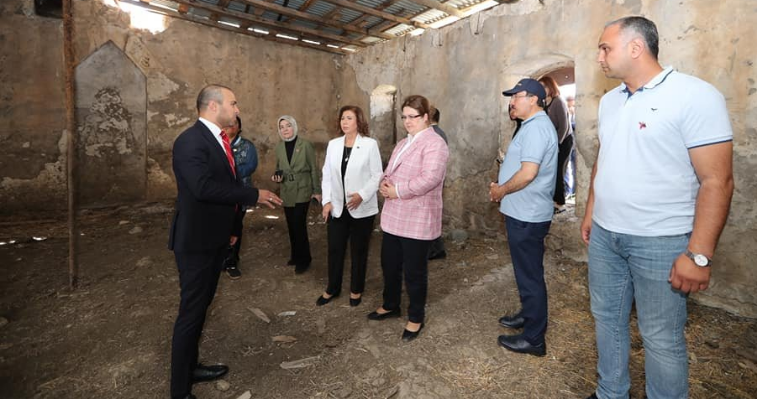 Азербайджанская и Турецкая делегация посетили мечеть Мердинли в Физули